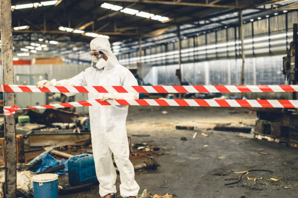 Professional Crime Scene Cleanup technician working in El Nido, CA